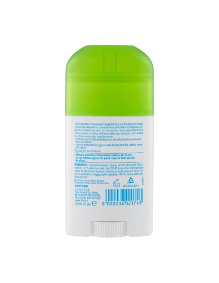 offerta Infasil Deodorante Stick Freschezza Dinamica con Antibatterico 40 ml