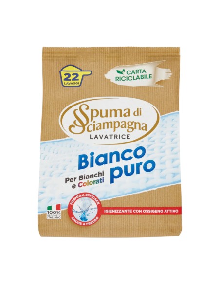 offerta Spuma di Sciampagna Lavatrice Detersivo in Polvere Bianco Puro 990 g