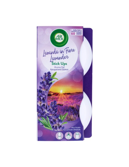 offerta Air Wick Stick Ups Aroma Gel Lavanda in Fiore Multiuso 2x30 g