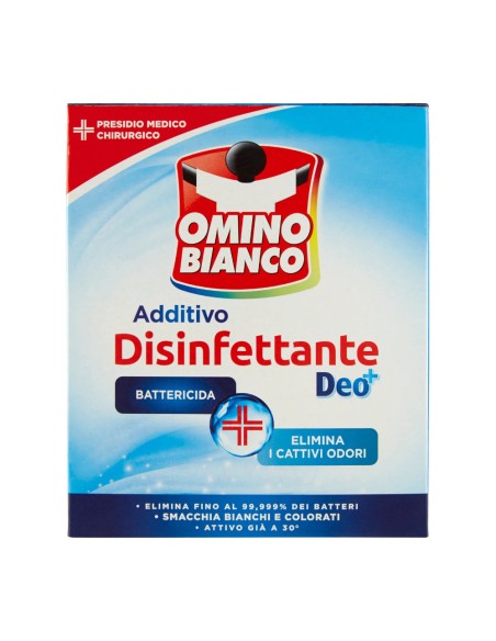 offerta Omino Bianco Additivo Polvere Disinfettante Deo + Azione Battericida 450 g
