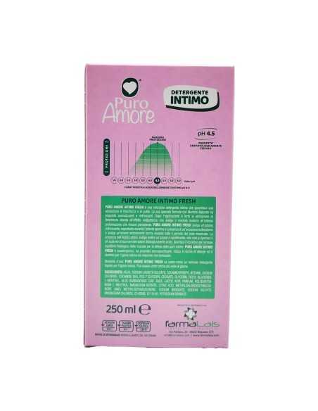 offerta Puro Amore Detergente Intimo Fresh pH 4.5 Azione Rinfrescante 250 ml