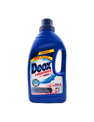 offerta Deox Lavatrice Detergente Liquido Fresh Fragranza Fiori Bianchi e di Pesco 1050 ml
