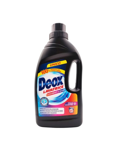 offerta Deox Lavatrice Detergente Liquido Capi Colorati e Scuri 1050 ml