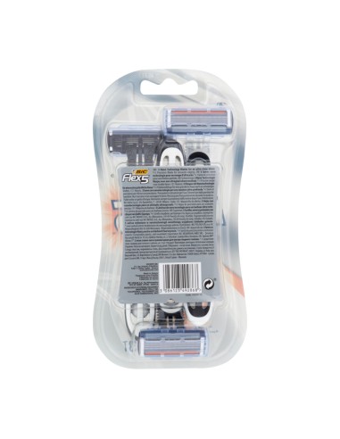 offerta Bic Flex 5 Rasoio con 5 Lame di Precisione Rasatura Ultra-Profonda 3 Pezzi