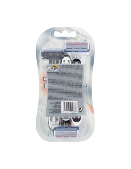 offerta Bic Flex 5 Rasoio con 5 Lame di Precisione Rasatura Ultra-Profonda 3 Pezzi