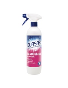 Quasar Sgrassatore Mousse con Candeggina Efficacia Professionale 580 ml