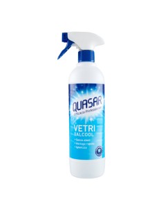 Quasar Spray Vetri con Alcool Efficacia Professionale 580 ml