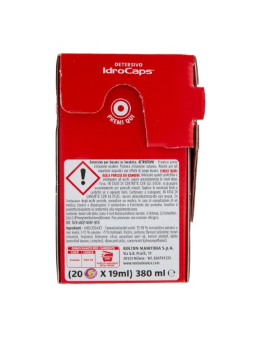 offerta Omino Bianco Detersivo IdroCaps Lavatrice Fragranza Ninfea Rosa 20 Pz