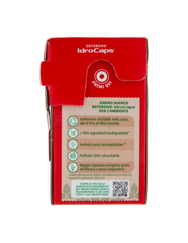 offerta Omino Bianco Detersivo IdroCaps Lavatrice Fragranza Ninfea Rosa 20 Pz