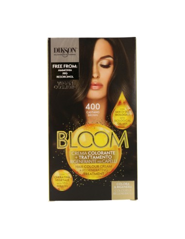 offerta Dikson Bloom Crema Colorante + Trattamento Rigenerante 400 Castano 55 ml