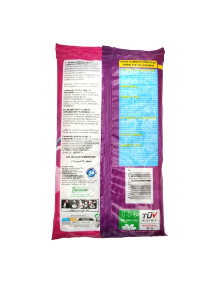 offerta Brawn Pavimenti Limone Panni Umidificati Igienizzante Doppia Superficie Pulente 12 Pz