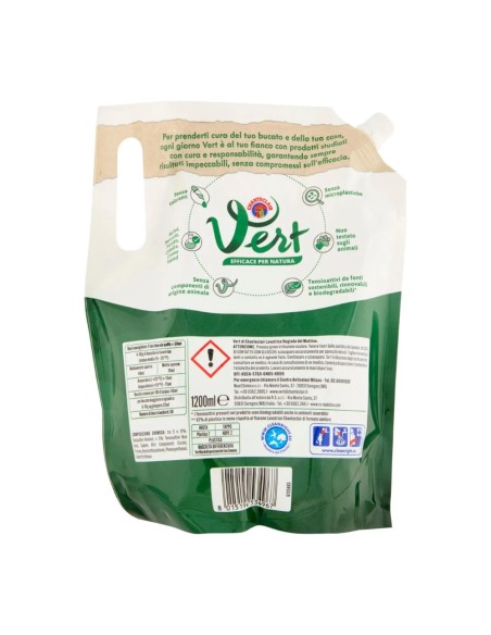 offerta Chanteclair Vert Ricarica Ecodetergente Lavatrice Fragranza Rugiada del Mattino 1200 ml