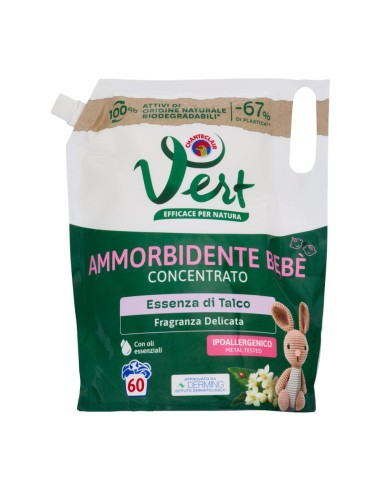 offerta Chanteclair Vert Ricarica Ammorbidente Bebè Concentrato Essenza di Talco 1200 ml