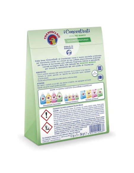offerta Chanteclair I Concentrati Sacchetti Profuma Biancheria Muschio Bianco 3x36 g