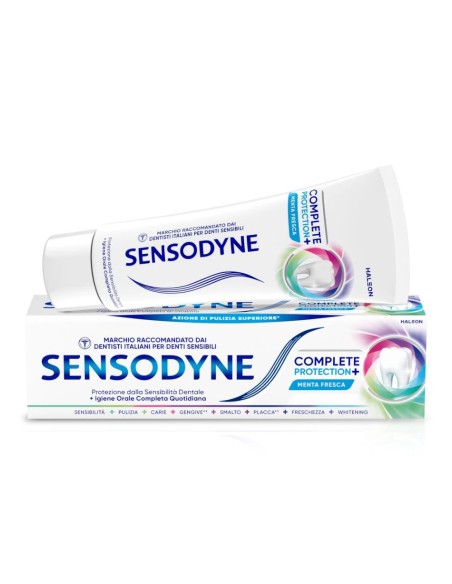 offerta Sensodyne Complete Protection+ Dentifricio per Denti Sensibili Gusto Menta Fresca 75 ml
