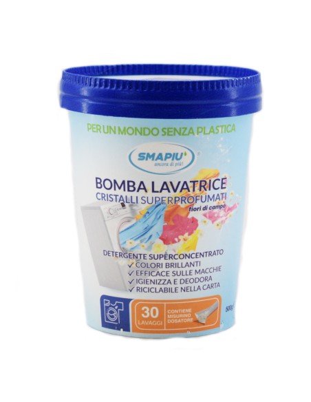 offerta Smapiù Bomba Lavatrice Cristalli Superprofumati Detergente Fiori di Campo 500 g