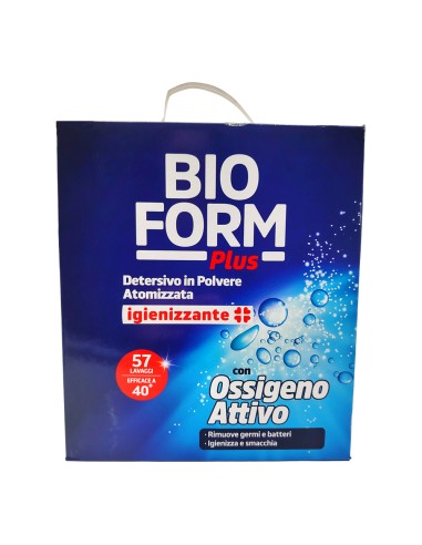 offerta Bioform Plus Detersivo in Polvere Atomizzata con Ossigeno Attivo 57 Misurini 2,85 kg
