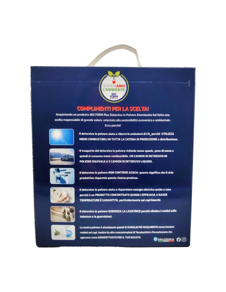 offerta Bioform Plus Detersivo in Polvere Atomizzata con Ossigeno Attivo 57 Misurini 2,85 kg