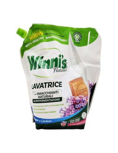 offerta Winni's Naturel Detersivo Lavatrice Busta con Sapone di Aleppo e Verbena 1350 ml