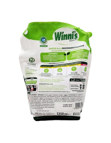 offerta Winni's Naturel Detersivo Lavatrice Busta con Sapone di Aleppo e Verbena 1350 ml