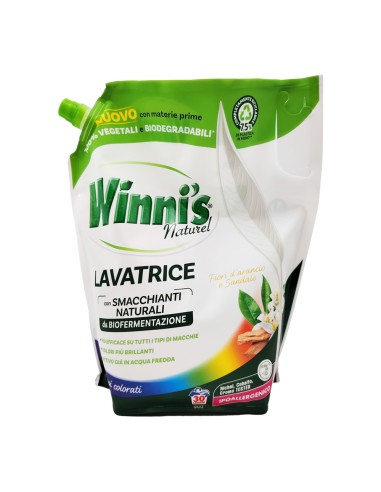 offerta Winni's Naturel Detersivo Lavatrice Busta Capi Colorati Sandalo e Fiori d'Arancio 1350 ml