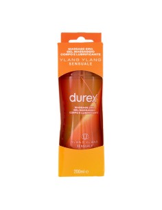 Durex Massage 2in1 Gel Massaggio Corpo e Lubrificante Intimo Ylang Ylang Sensuale 200 ml SCADENZA 28/02/2026