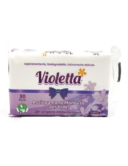 offerta Violetta Asciugamano Monouso Intimo per Bidè 30 Pz
