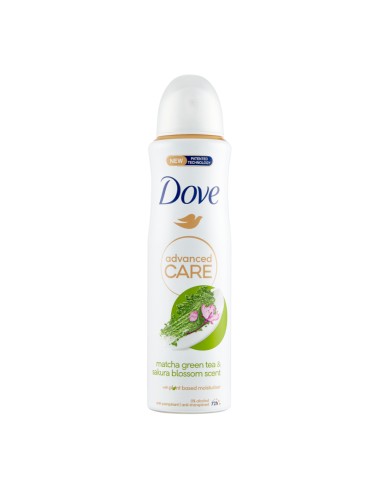 offerta Dove Advanced Care Deodorante Spray Fragranza Matcha Tè Verde e Fiori di Sakura 150 ml