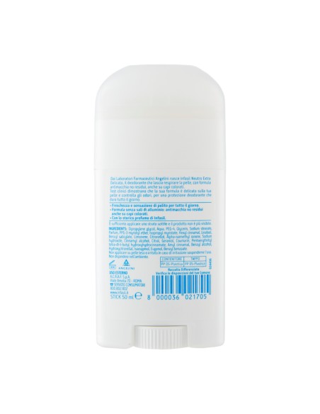 offerta Infasil Deodorante Stick Neutro Extra Delicato Anti Macchia Senza Sali di Alluminio 50 ml