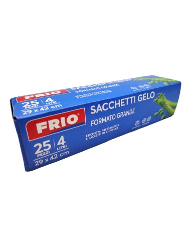 offerta Frio Sacchetti Gelo Formato Grande in Rotolo 25 Pz 4 L 29x42 cm