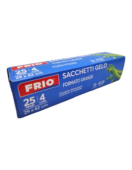 offerta Frio Sacchetti Gelo Formato Grande in Rotolo 25 Pz 4 L 29x42 cm
