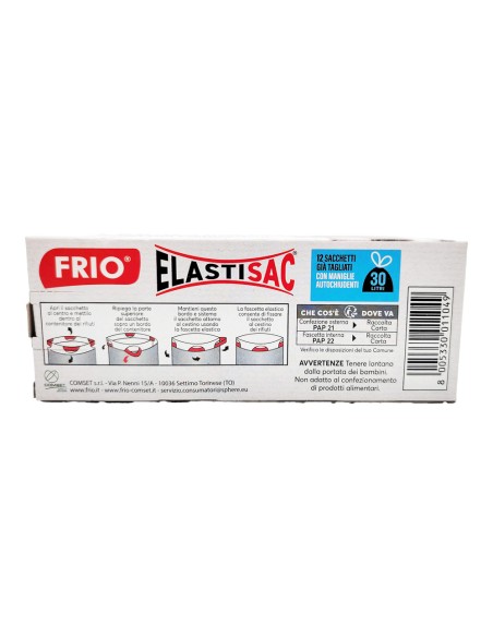offerta Frio Elasticsac Sacchetti con Fascia Elastica e Maniglie Autochiudenti 12 Pz 30 L