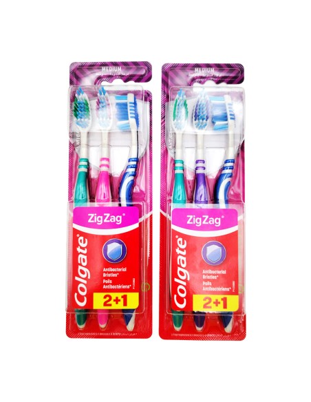 offerta Colgate Spazzolino Zig Zag Setole Medie 2+1 Pz