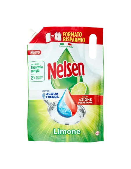 offerta Nelsen Ricarica Detersivo Liquido Piatti Limone 1,65 L