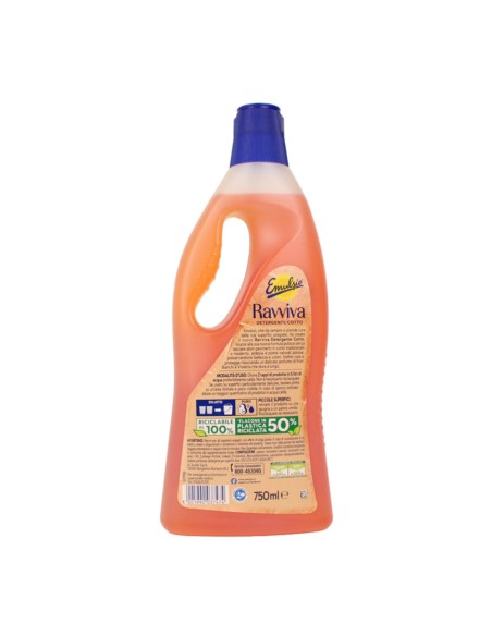 offerta Emulsio Detergente Pavimenti Ravviva Cotto Fragranza Fiori Bianchi e Violetta 750 ml