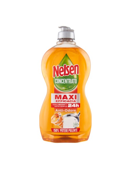 offerta Nelsen Concentrato Detersivo Liquido Piatti Maxi Efficacia Anti-Odore 450 ml
