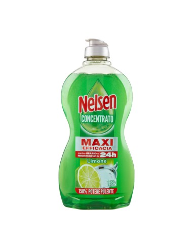 offerta Nelsen Concentrato Detersivo Liquido Piatti Maxi Efficacia Limone 450 ml