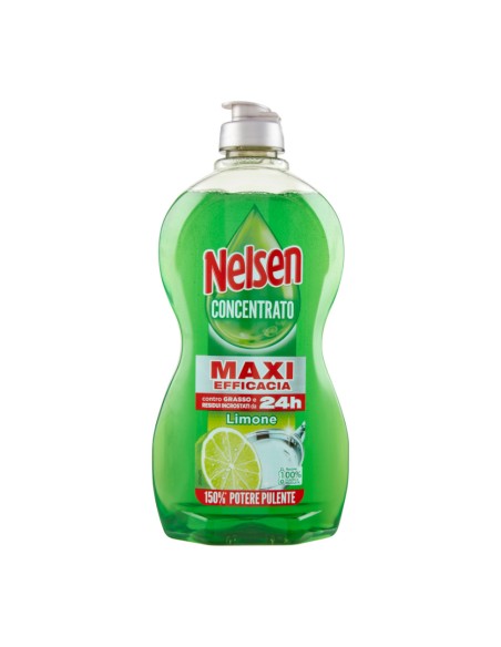 offerta Nelsen Concentrato Detersivo Liquido Piatti Maxi Efficacia Limone 450 ml