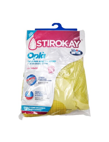 offerta Arix Stirokay Oplà Telo per Asse da Stiro 100% Cotone con Elastico 140x50 cm 