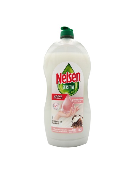 offerta Nelsen Sensitive Detersivo Liquido Piatti con Burro di Karitè Delicato sulle Mani 850 ml