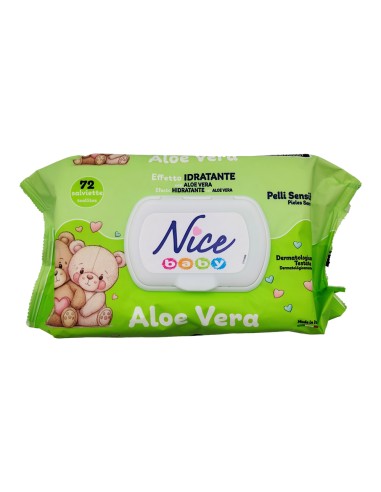 offerta Nice Baby Salviettine Detergenti Umidificate Baby con Aloe Vera per Pelli Sensibili