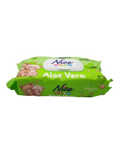 offerta Nice Baby Salviettine Detergenti Umidificate Baby con Aloe Vera per Pelli Sensibili