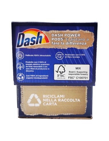 offerta Dash Power Pods Detersivo Lavatrice in Capsule Azione Extra Igienizzante 13 Pods