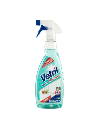 offerta Vetril Spray Detergente Vetri e Multiuso con Alcool Azione Igienizzante 650 ml