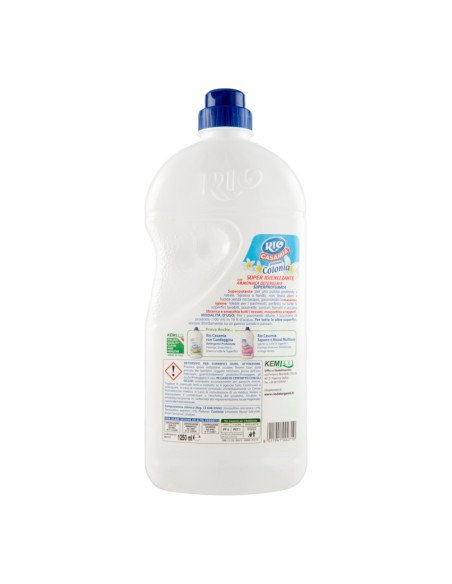 offerta Rio Casamia Detergente Super Igienizzante Ammoniaca Superprofumata Colonia 1250 ml