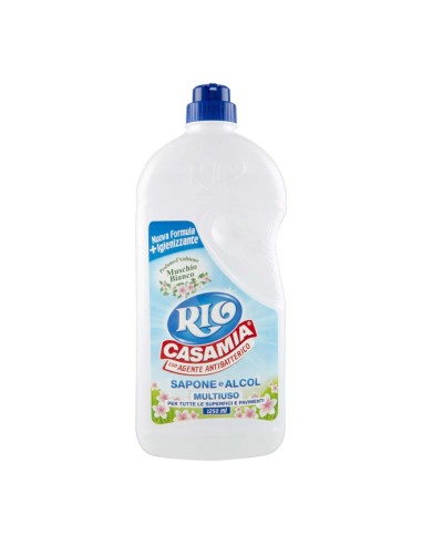 offerta Rio Casamia Detergente Sapone e Alcol Multiuso e Pavimenti Muschio Bianco 1250 ml