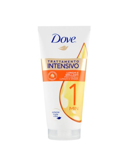offerta Dove Trattamento Intensivo Lunghi e Brillanti in 1 Min per Capelli Lunghi e Spenti 170 ml