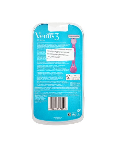offerta Gillette Venus 3 Colours Rasoi Usa e Getta 3 Lame con Striscia Lubrificante 4 Pz