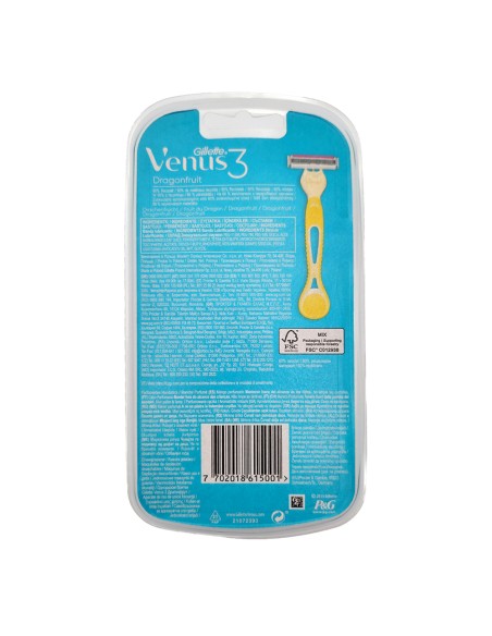 offerta Gillette Venus 3 Dragonfruit Rasoi Usa e Getta 3 Lame con Manico Profumato 3 Pz