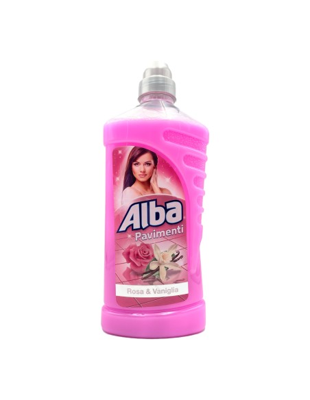 offerta Alba Pavimenti Detersivo Lavapavimenti Fragranza Rosa e Vaniglia 1 L